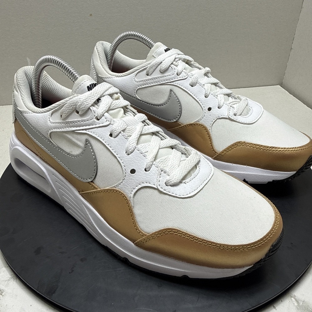 NEW Nike Air Max 90 SC Womens Size 9.5 (CW4554-107) White/Metallic Gold/Silver